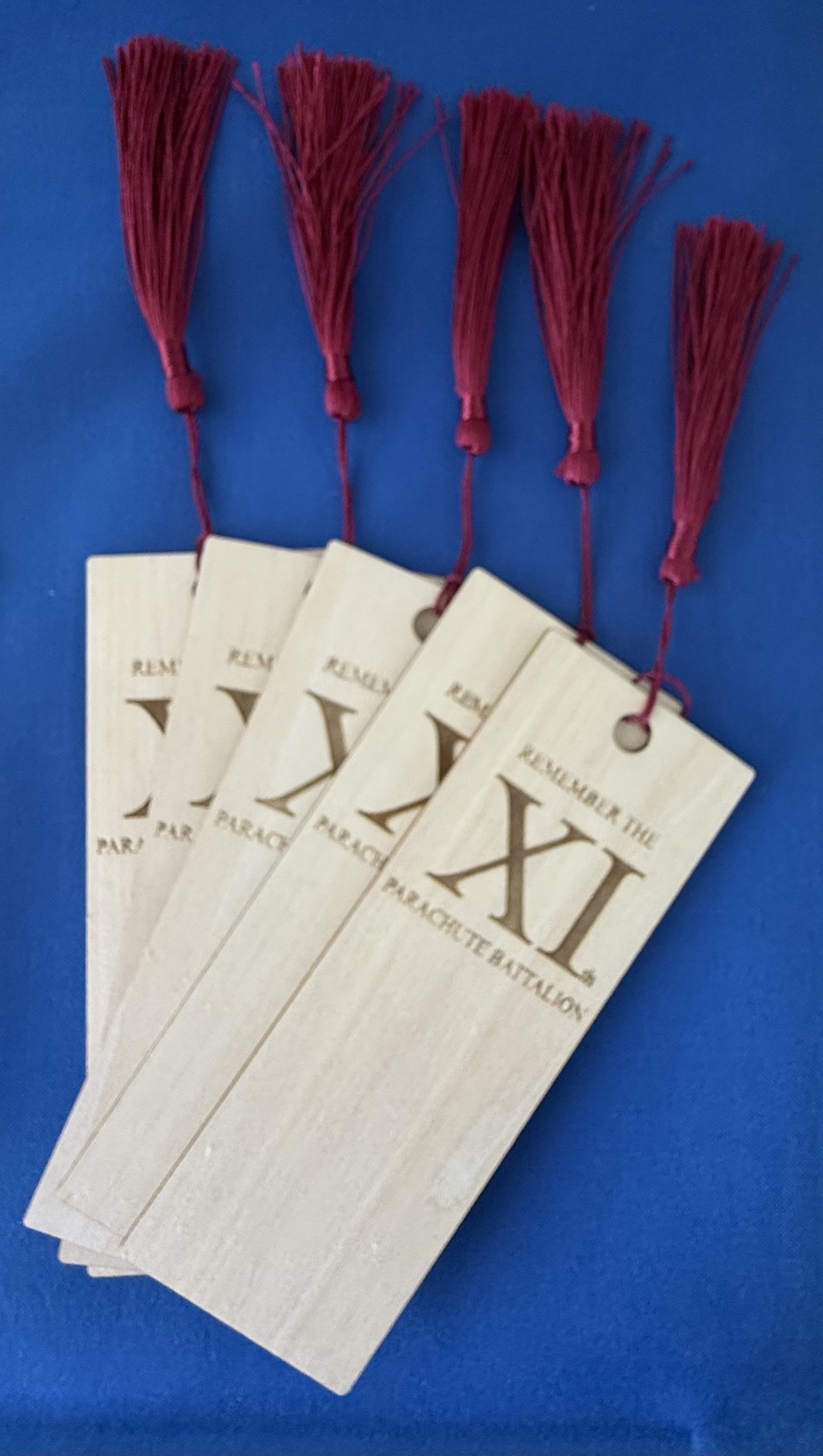 Wooden Bookmark "XIth Parachute Battalion"